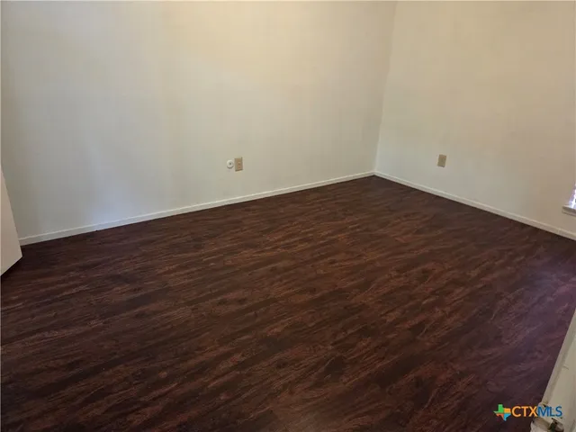 an empty room with an entryway
