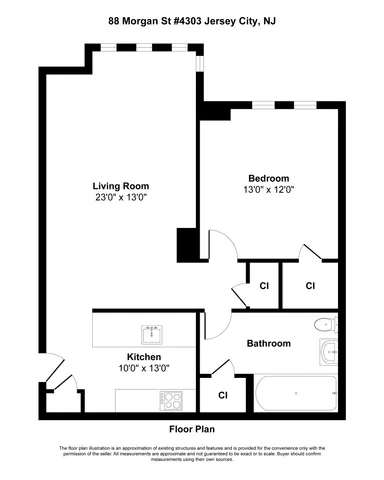 $750,000 | 88 Morgan Street, Unit 4303, Jersey City, NJ 07302