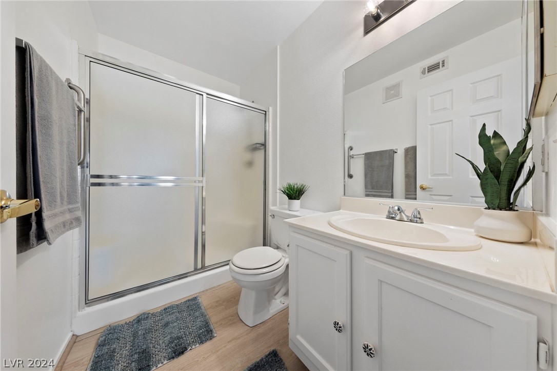 3425 East Russell Road, Unit 126 Las Vegas, NV 89120 - Photo 8 of 22 MAIN BATH WITH WALK IN SHOWER