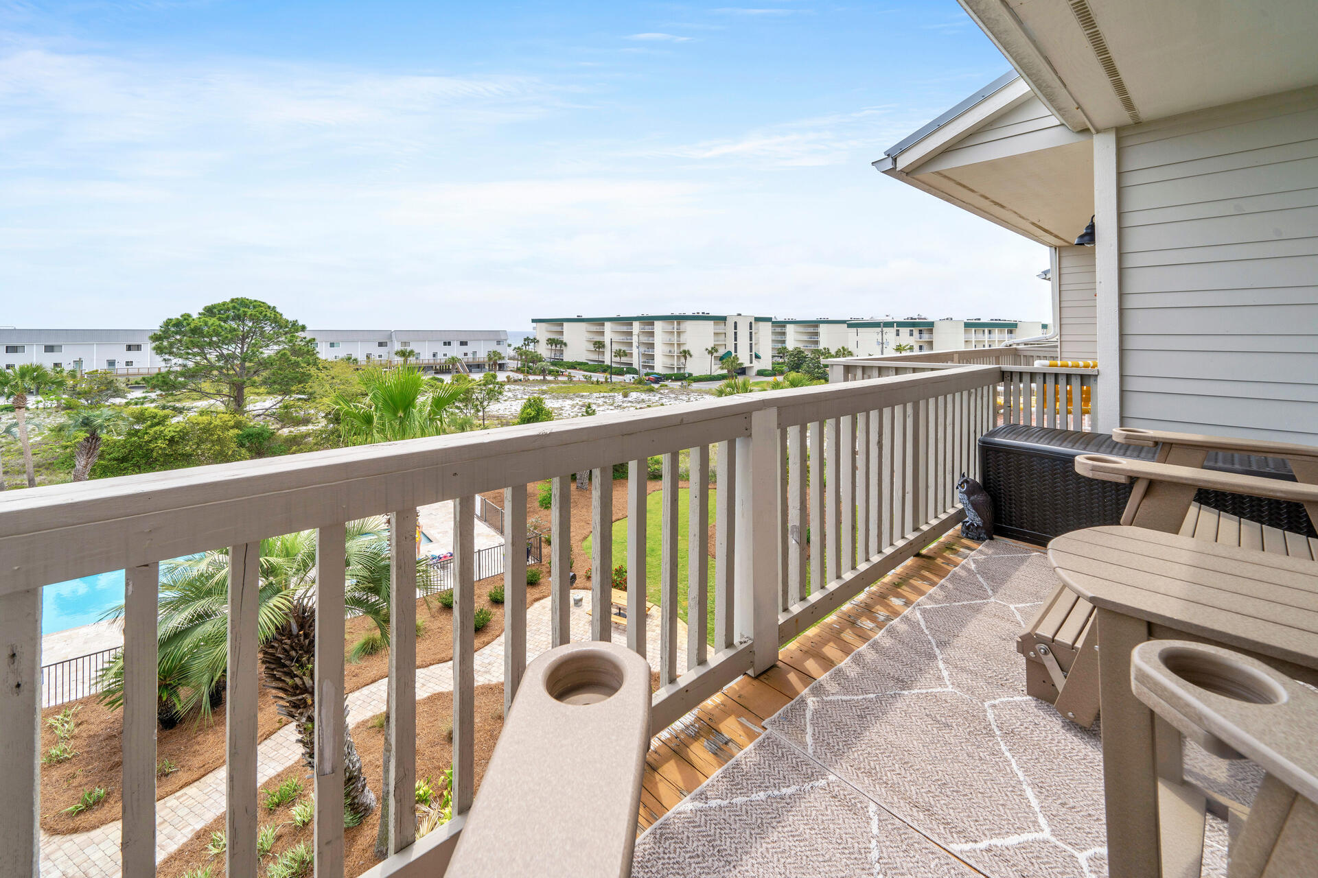 145 Beachfront Trail, Unit 303A Santa Rosa Beach, FL 32459 - Photo 20 of 38 a view of balcony with furniture