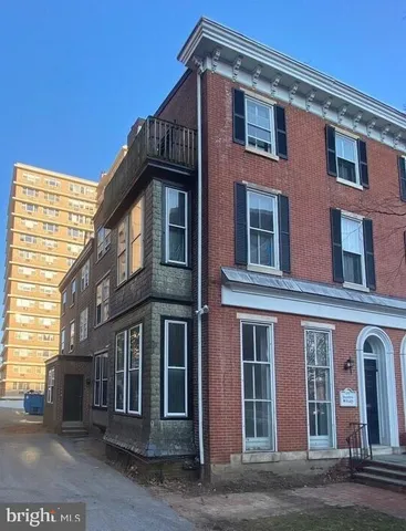 a front view of a building