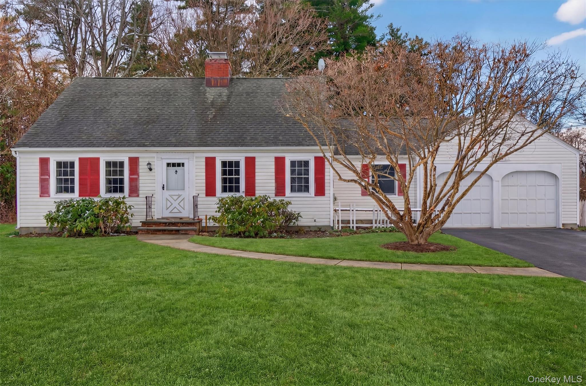 15 Valley View Road Hyde Park, NY 12538 - Photo 32 of 35 Cape cod-style house with a front lawn, a garage, a chimney, and roof with shingles