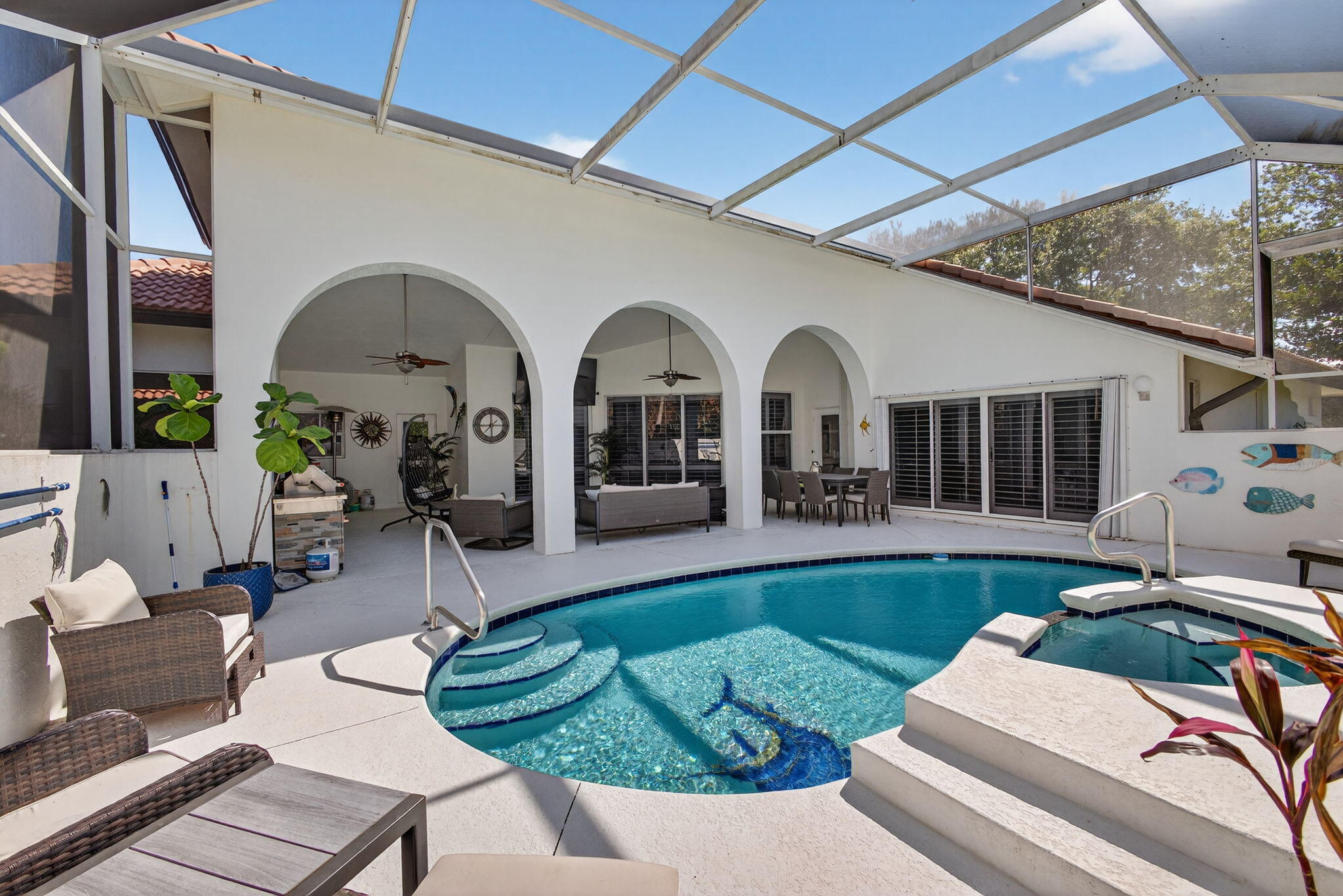 8075 Southeast Governors Way Hobe Sound, FL 33455 - Photo 30 of 35 Pool Home