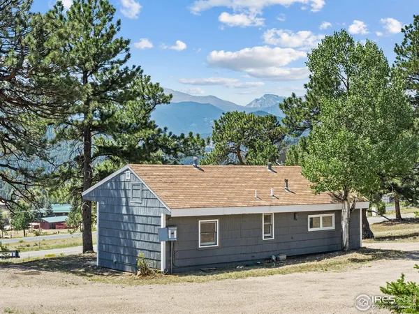 a view of a terrace with lake view and mountain view