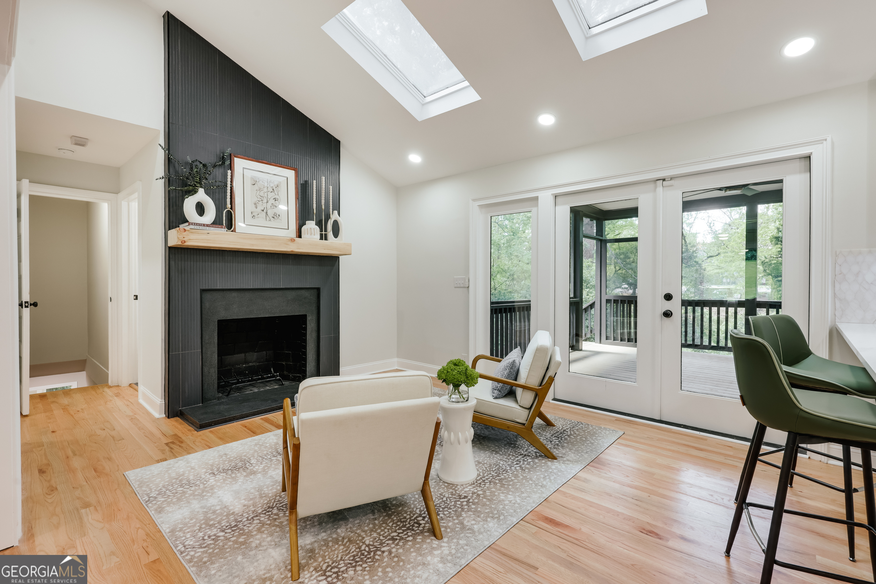 290 Fortson Drive Athens, GA 30606 - Photo 13 of 61 a living room with furniture and a fireplace