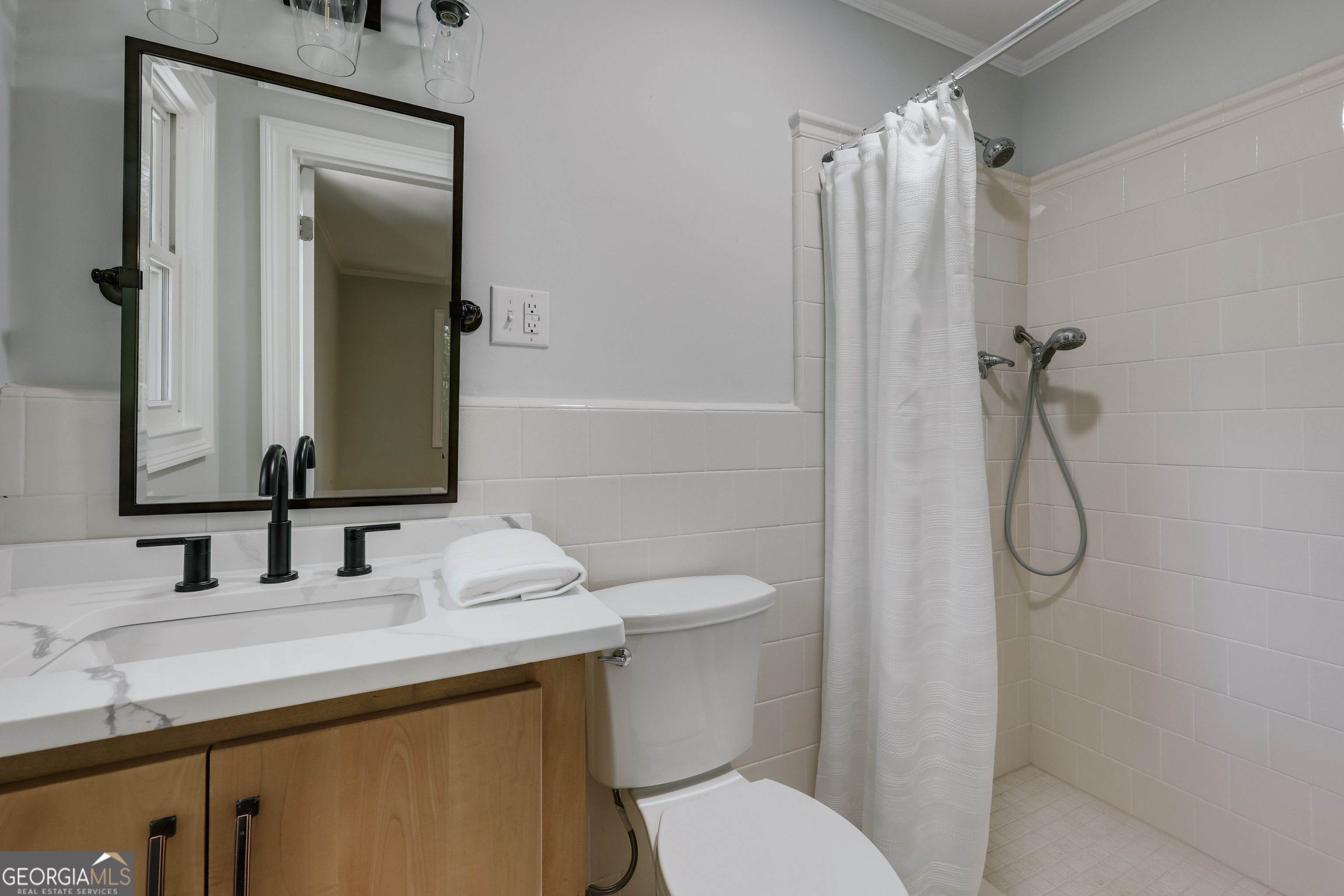 290 Fortson Drive Athens, GA 30606 - Photo 32 of 61 a bathroom with a granite countertop sink toilet and shower