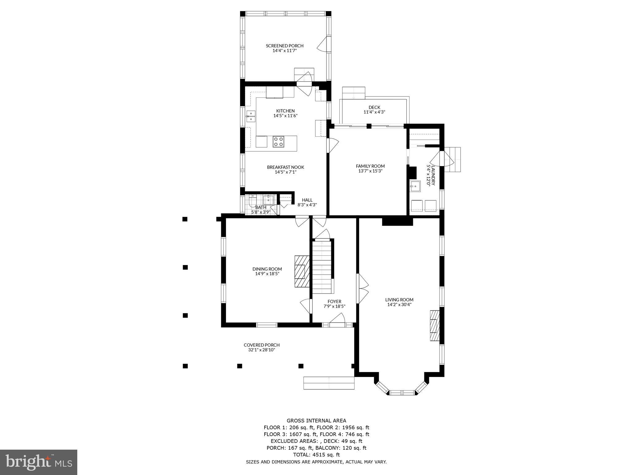 113 High Street Cambridge, MD 21613 - Photo 45 of 56 1st Floor Floor Layout