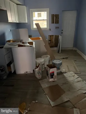 a view of a living room and utility room