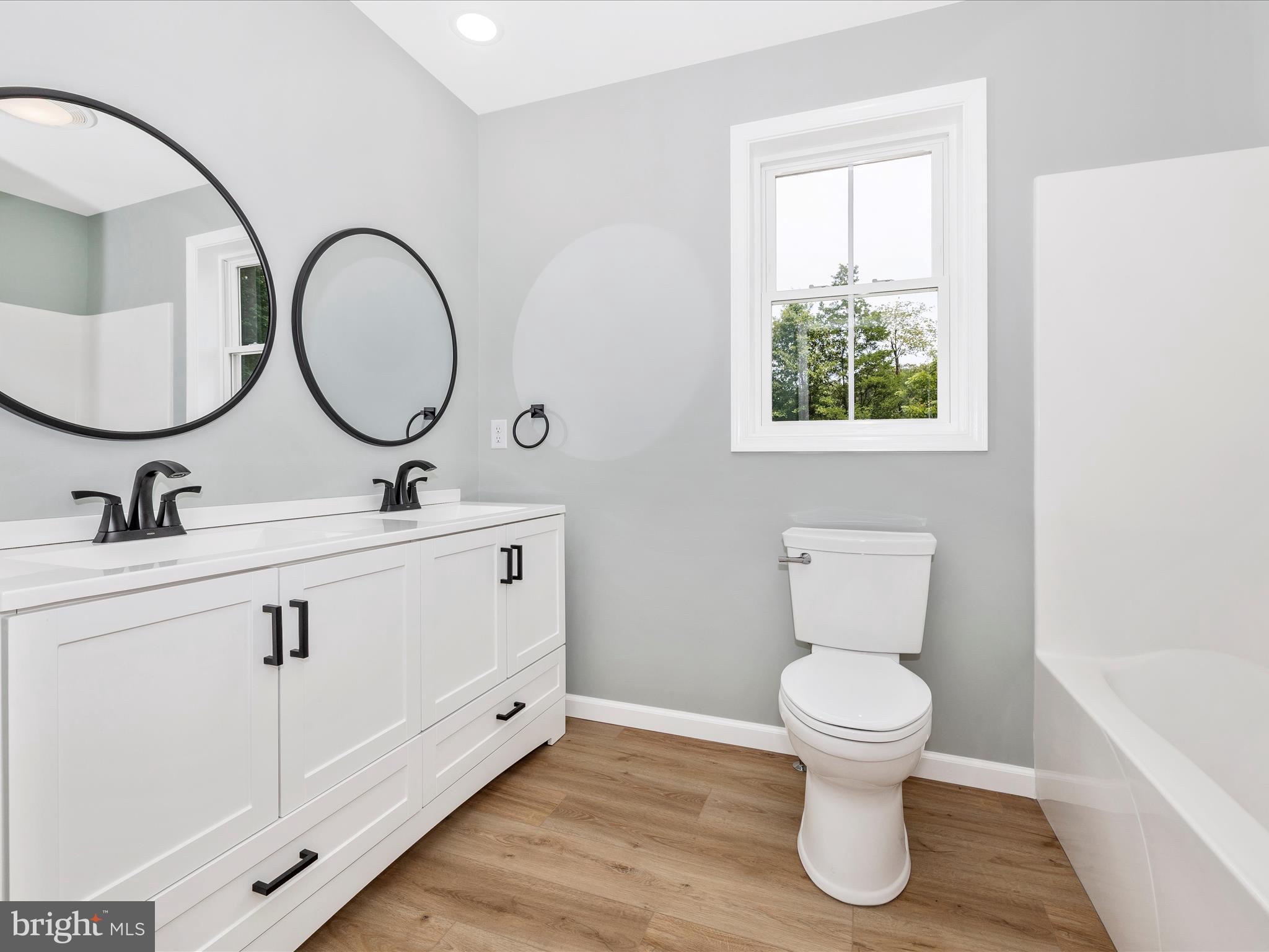 14241 Ritchie Road Cascade, MD 21719 - Photo 40 of 67 a bathroom with a toilet a sink and a mirror