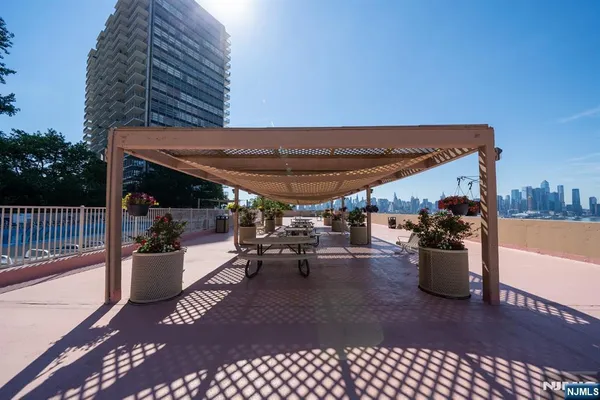 a view of roof deck