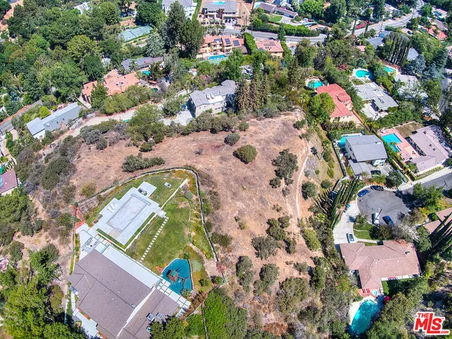 a bird view of house