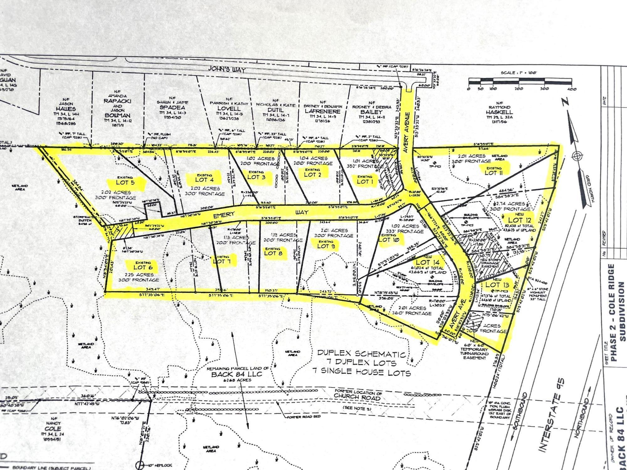 Tbd Emery Way Sidney, ME 04330 - Photo 1 of 2 Survey of 1-14 approved lots