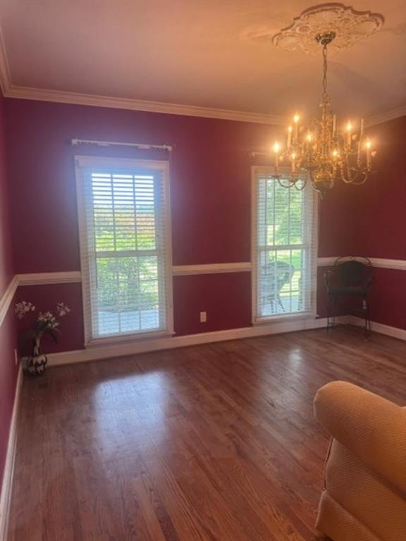 865 Morgan Valley Road Rockmart, GA 30153 - Photo 12 of 30 a view of empty room with wooden floor and fan