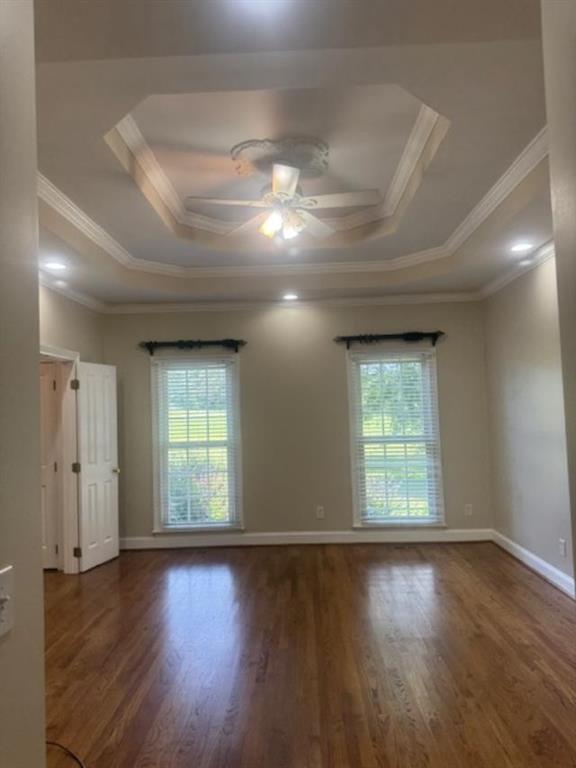 865 Morgan Valley Road Rockmart, GA 30153 - Photo 16 of 30 a view of an empty room with wooden floor and a window