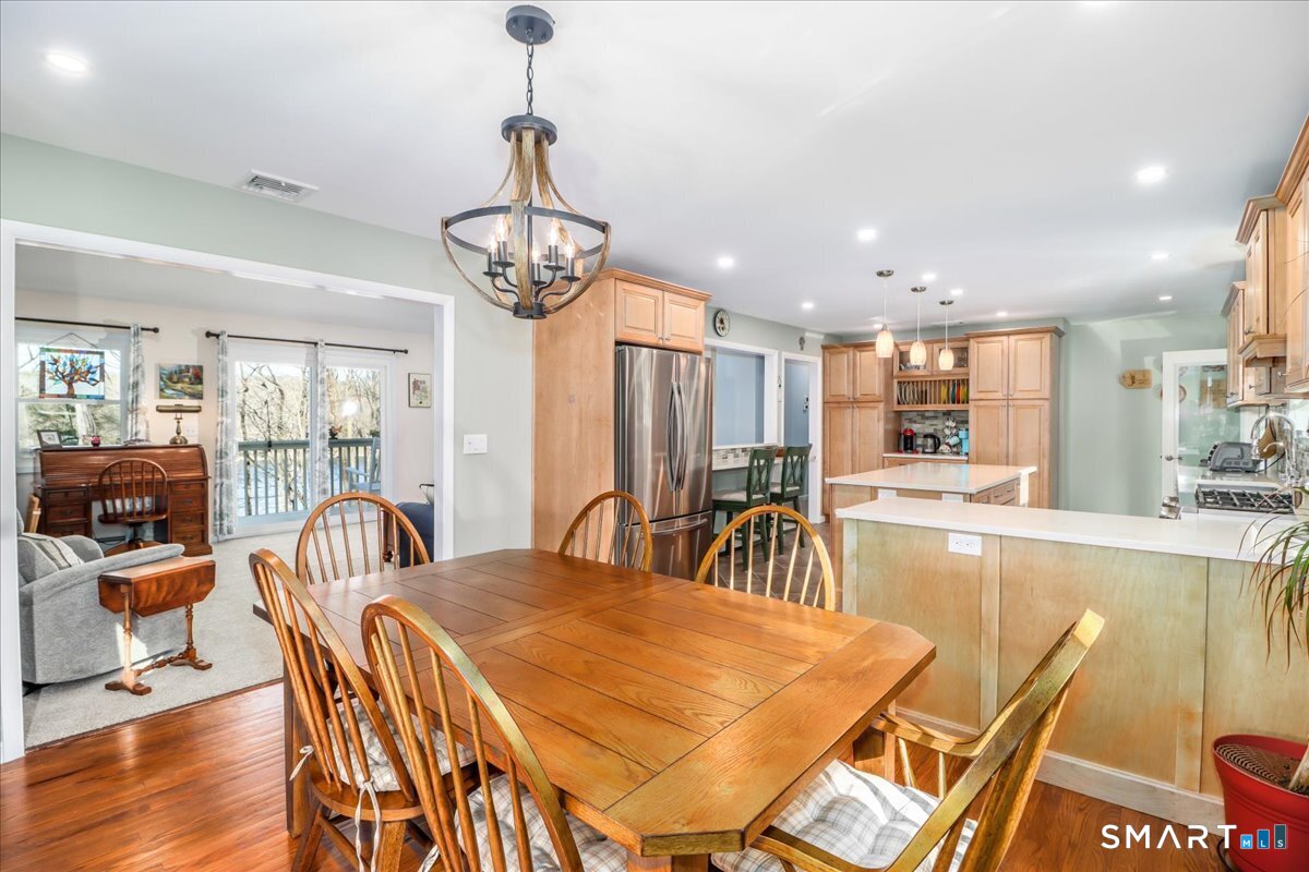 156 Stadley Rough Road Danbury, CT 06811 - Photo 12 of 32 View from dining room looking towards kitchen and living room. Lots of great flow for entertaining or hosting holidays!