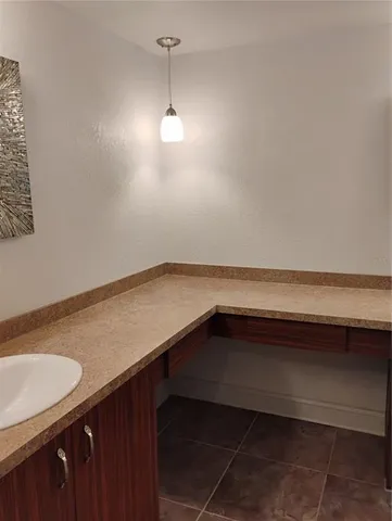 a view of a porch with a tv