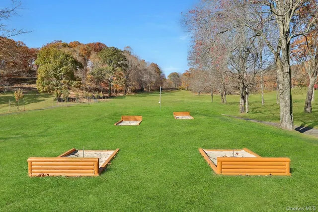 a backyard of a house with lots of green space and trees