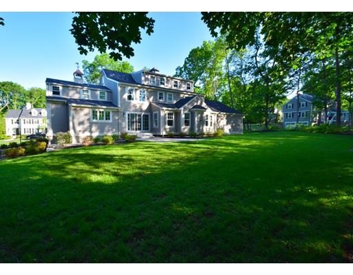 64 Bristol Road Wellesley, MA 02481 - Photo 27 of 28 a view of a house with a big yard and large trees