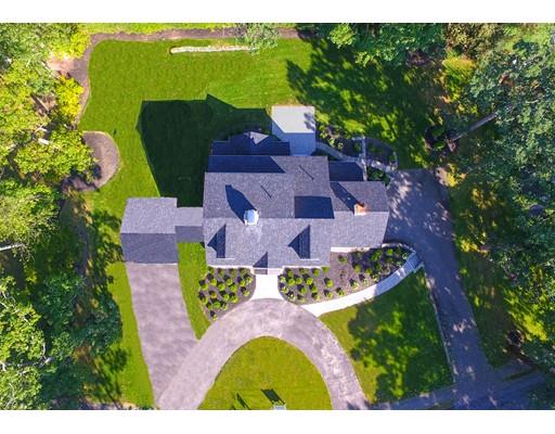 64 Bristol Road Wellesley, MA 02481 - Photo 28 of 28 an aerial view of a house with a garden