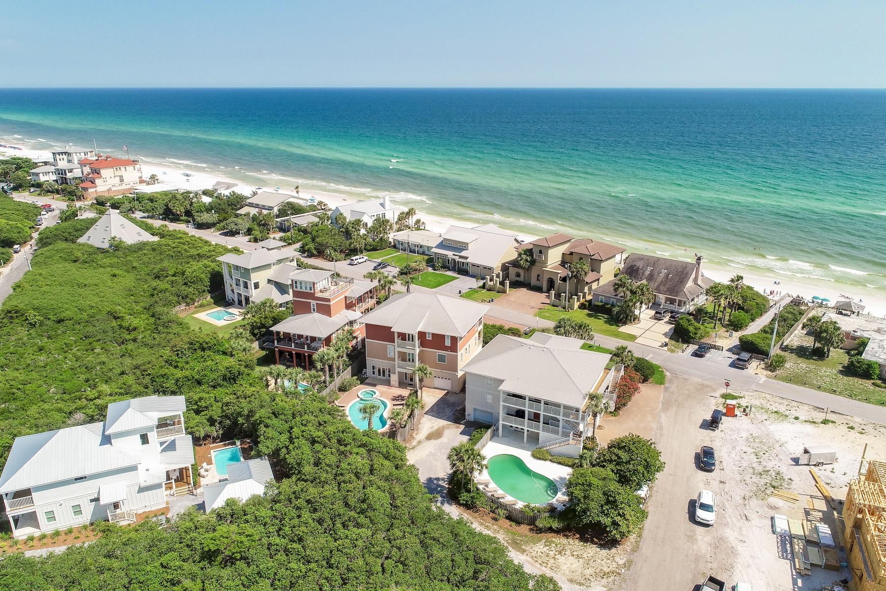 601 Blue Mountain Road Santa Rosa Beach, FL 32459 - Photo 1 of 51 an aerial view of residential houses with outdoor space
