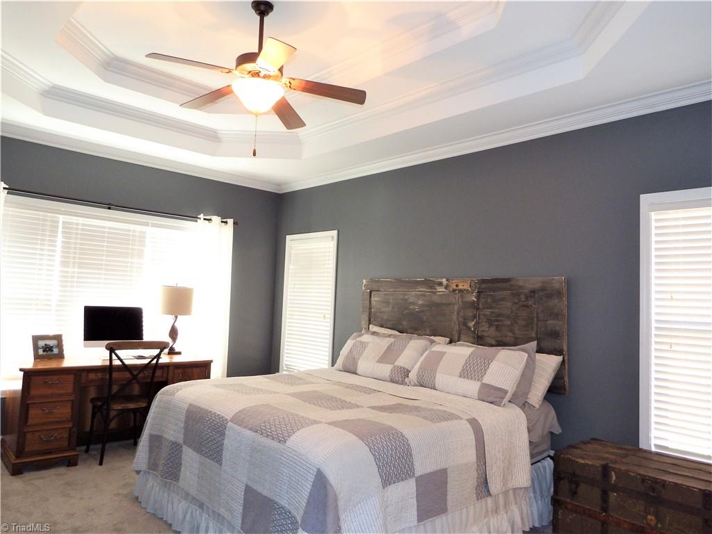 6650 Ridge Run Court Clemmons, NC 27012 - Photo 12 of 30 Main Level Master Bedroom w/ Double Trey Ceiling