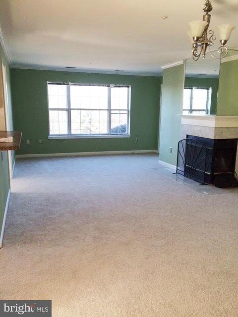 408 Ridgepoint Place, Unit 16 Gaithersburg, MD 20878 - Photo 3 of 11 Living Rm / Dining Rm Combo w/FP