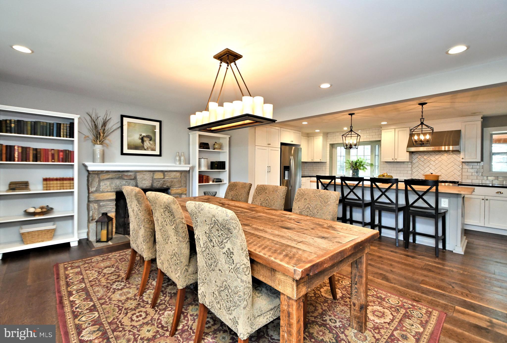 2002 Hilltop Road Flourtown, PA 19031 - Photo 5 of 64 Dining room with gas fireplace