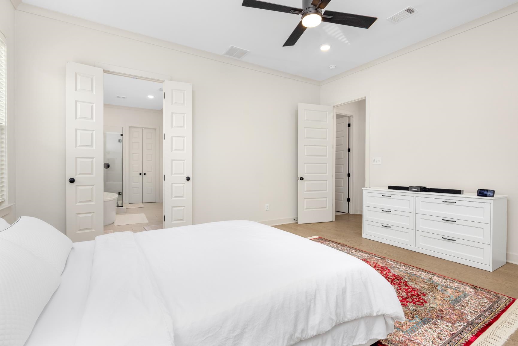 5628 Gerber Road Arlington, TN 38002 - Photo 21 of 40 Bedroom with a ceiling fan, ornamental molding, and recessed lighting
