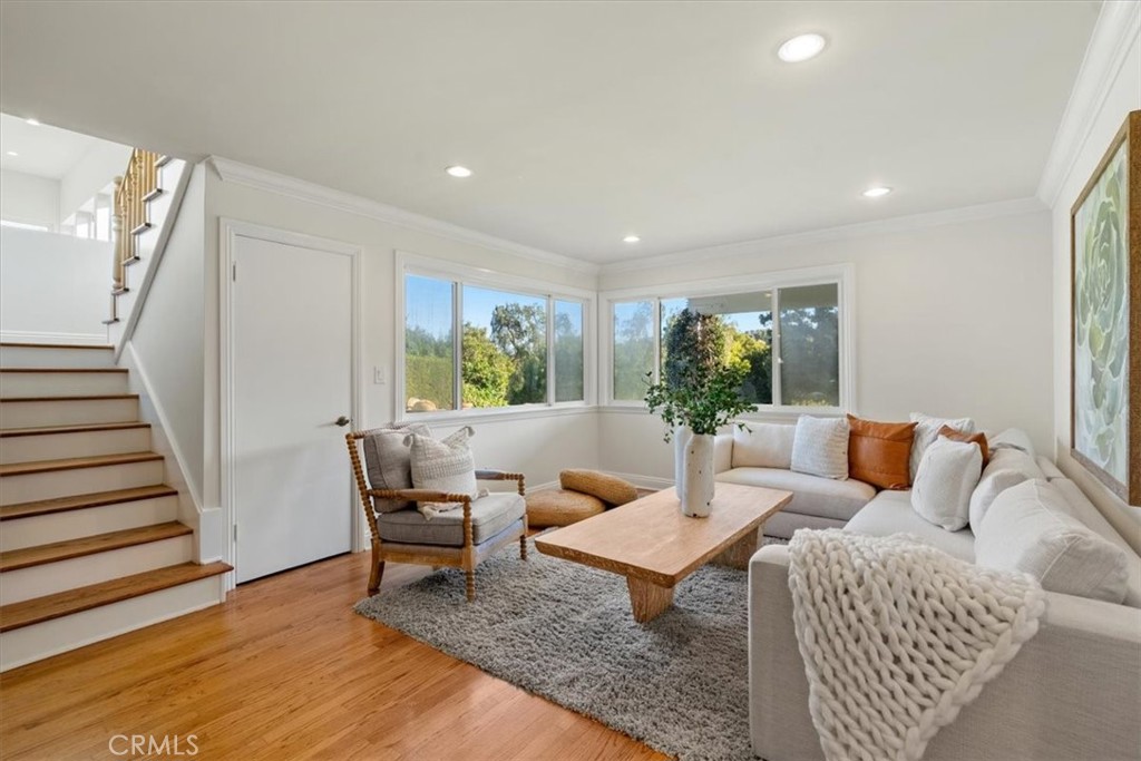 54 Ranchview Road Rolling Hills Estates, CA 90274 - Photo 20 of 60 a living room with furniture and wooden floor