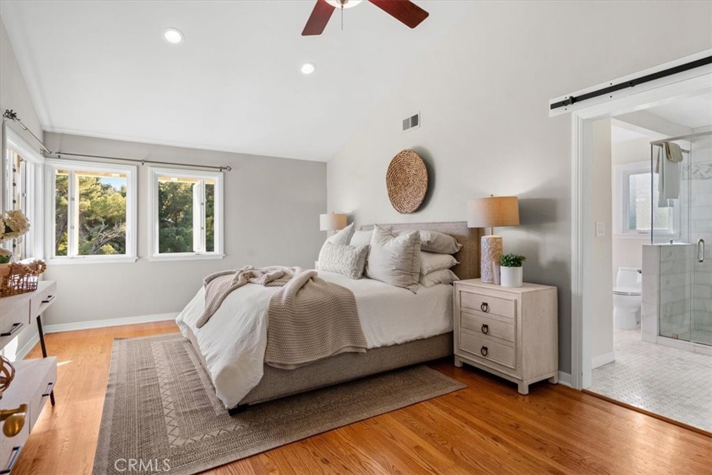 54 Ranchview Road Rolling Hills Estates, CA 90274 - Photo 38 of 60 a bedroom with a bed and a large window