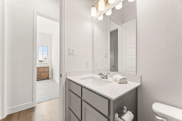 an empty room with an entryway