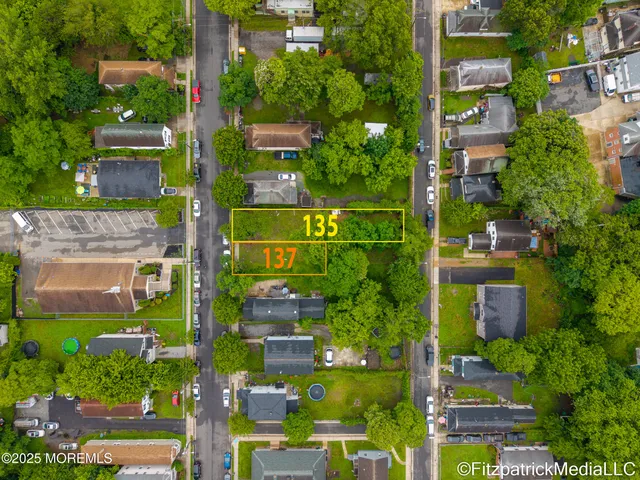 an aerial view of multiple house