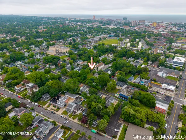 an aerial view of a city
