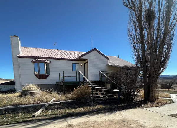 a front view of a house with yard