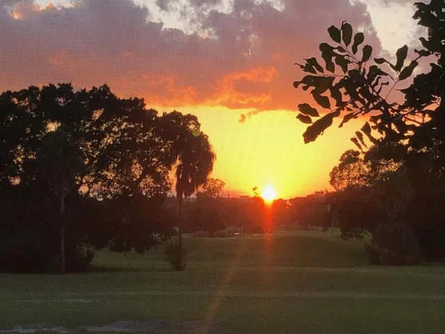a view of a water with a large pool