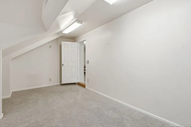 a view of an empty room