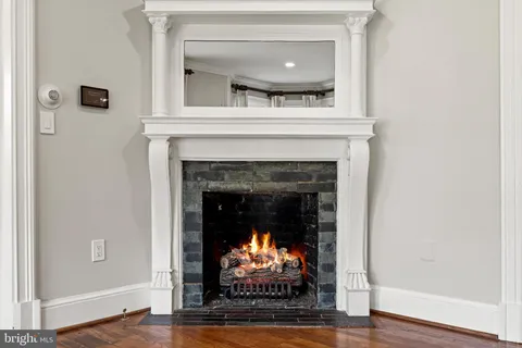 a view of a livingroom with a chandelier