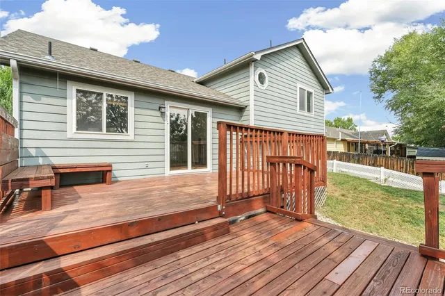 a view of a house with wooden floor