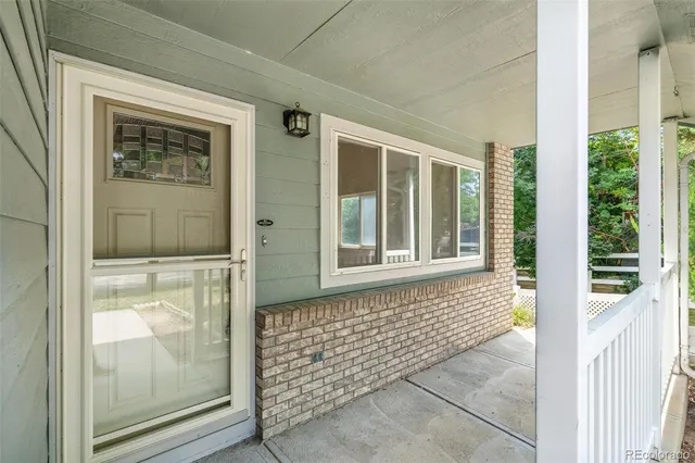 a view of front door of a house