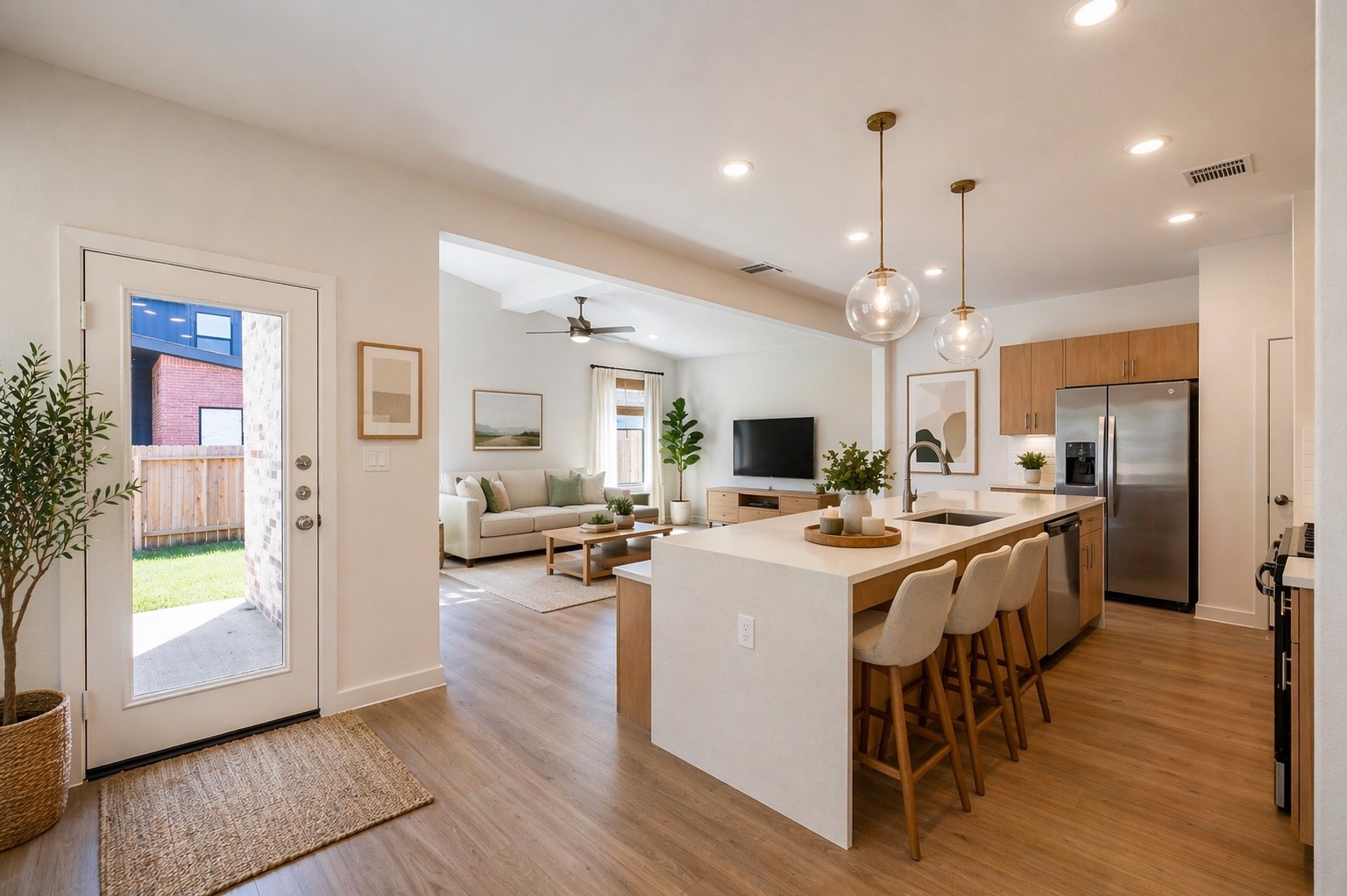 2511 Appian Way New Caney, TX 77357 - Photo 4 of 34 Open Concept kitchen - This picture is virtually staged