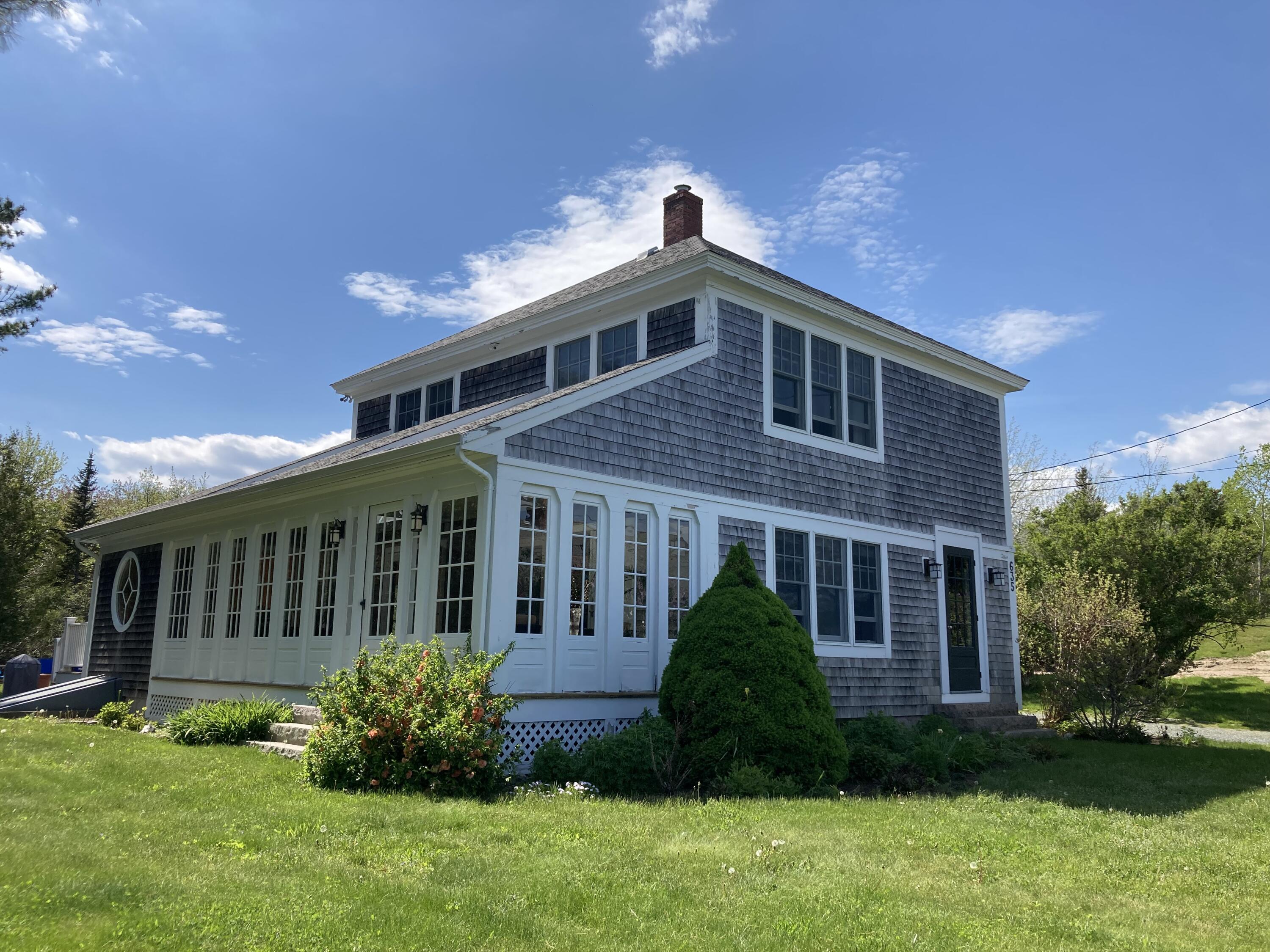 East and south side of house.