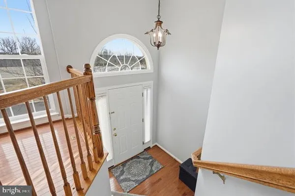 a view of a door in the house
