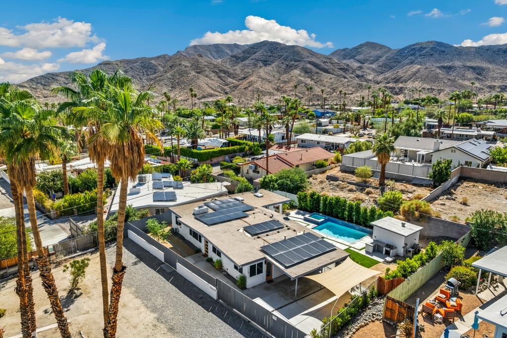 38855 Paradise Way Cathedral City, CA 92234 - Photo 61 of 67 an aerial view of a house with a mountain view