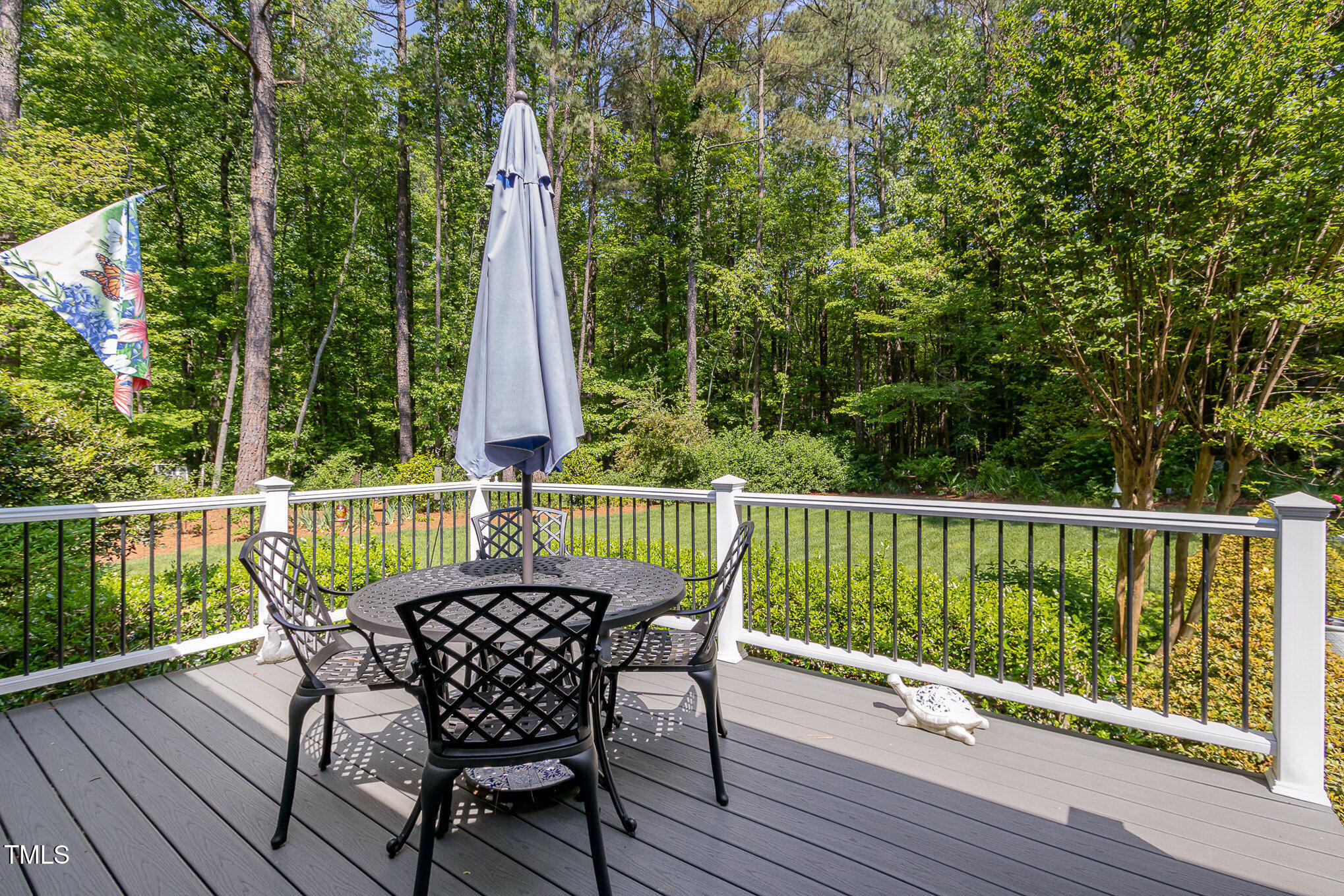8304 Epping Forest Way Wake Forest, NC 27587 - Photo 30 of 41 a view of a deck with furniture and wooden deck