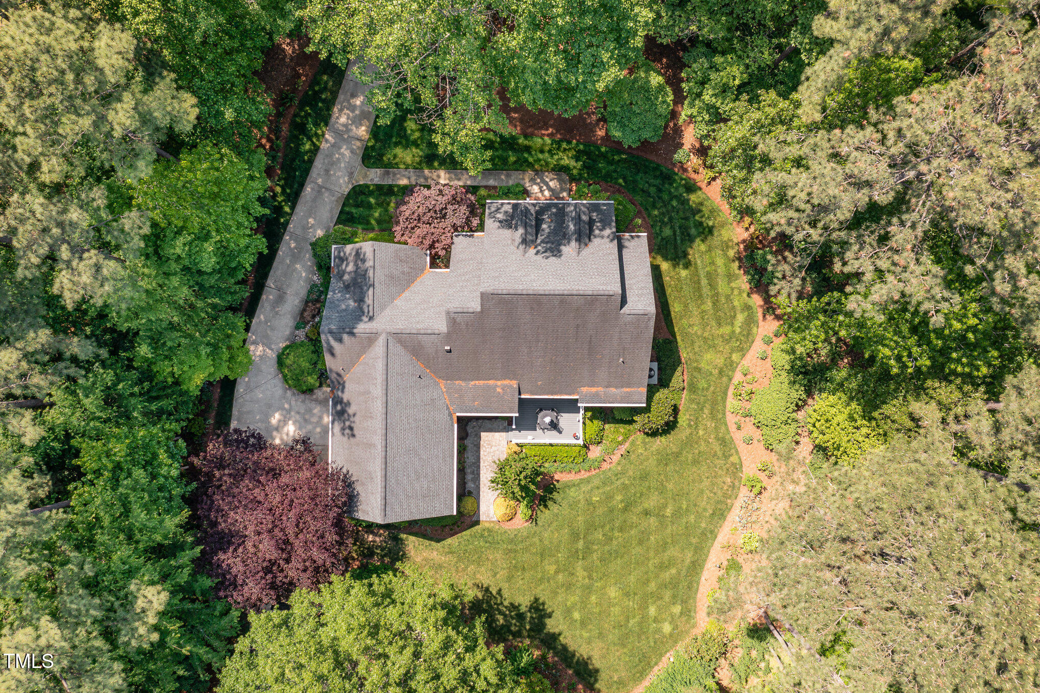 8304 Epping Forest Way Wake Forest, NC 27587 - Photo 40 of 41 an aerial view of a house with yard swimming pool and outdoor seating