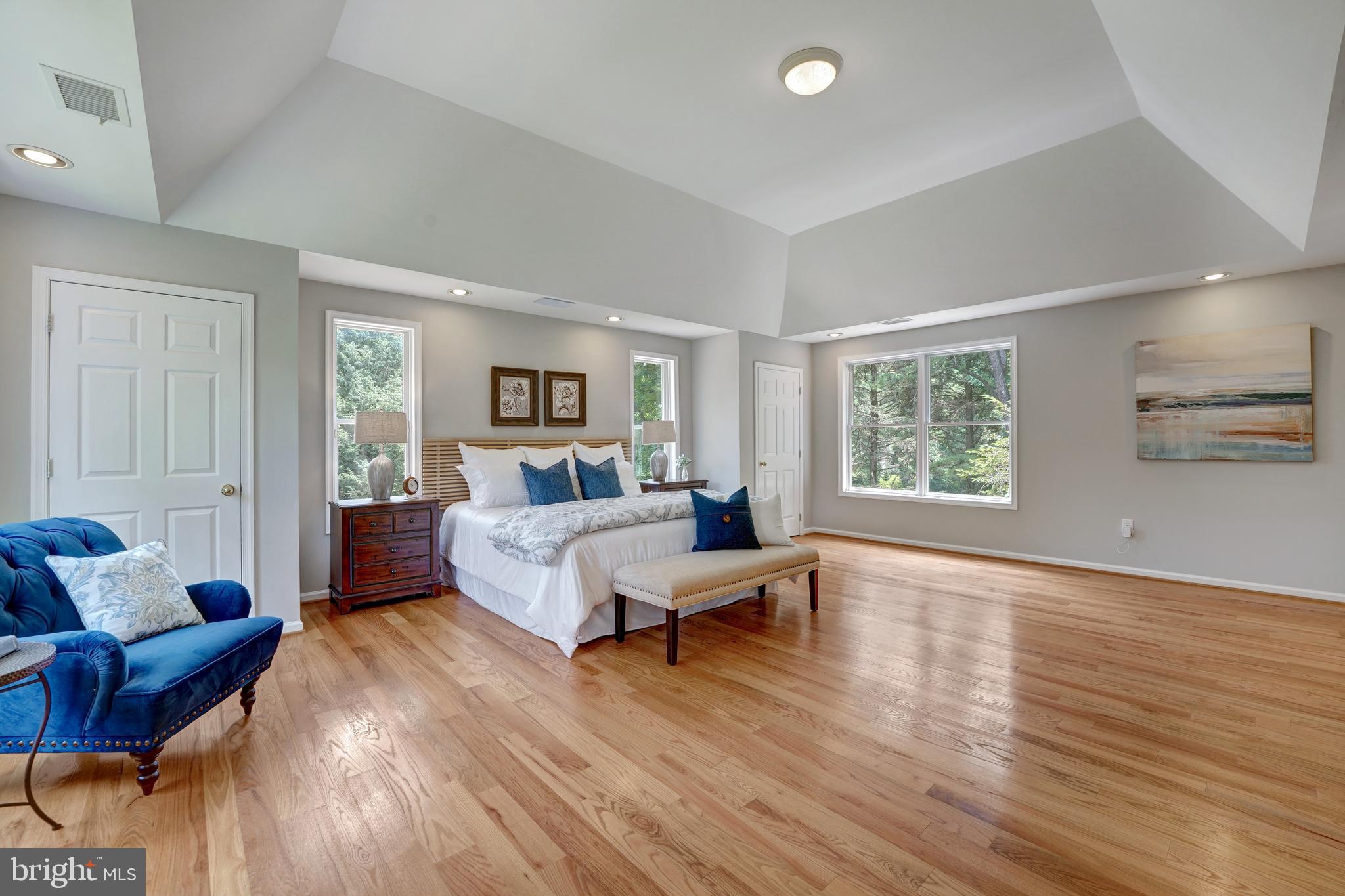 922 Hunt Road Radnor, PA 19008 - Photo 33 of 59 a bedroom with a bed and wooden floor