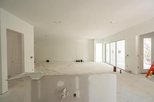 a view of an empty room