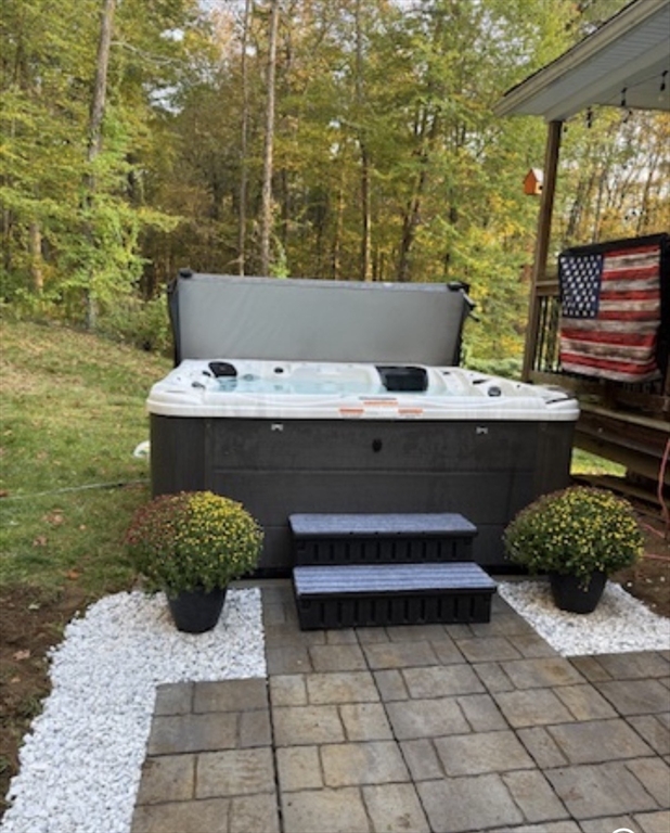 5 Deer Hill Road Oxford, MA 01537 - Photo 26 of 37 a view of a back yard from a balcony
