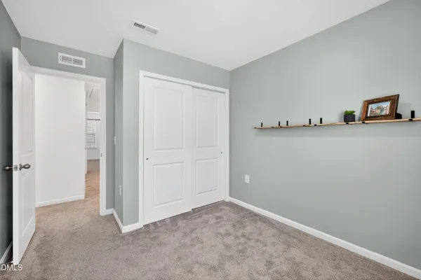 a view of a room with closet