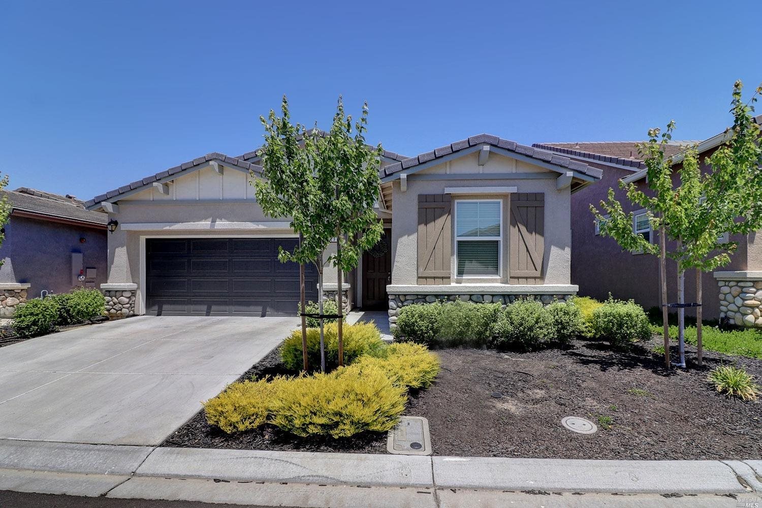 629 Falconcrest Way Rio Vista, CA 94571 - Photo 1 of 1 The popular Soraya floor plan with solar! 2 bedrooms, large den, 2 baths and 2 car garage.